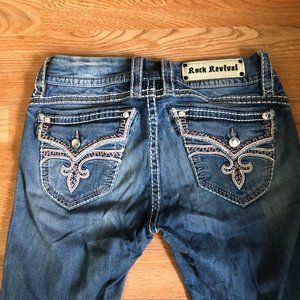 ROCK REVIVAL Skinny Stephanie Jeans sz 28